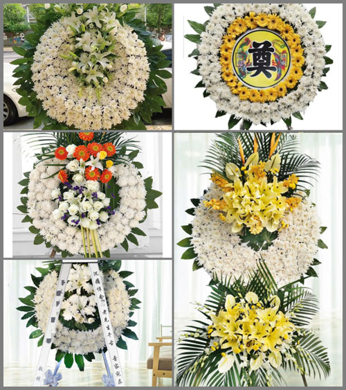 上海崇明区港西镇排衙村花圈速递